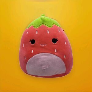 Squishmallow 8" Scarlet The Strawberry Plush Red Stuffed Animal Pink 2020